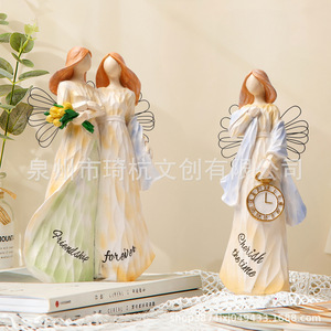 Figuritas de ángeles de resina, decoración artística para el hogar, regalo para el día de la madre - Product Image 3