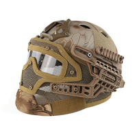 Casque tactique Évents courts Sécurité Moto Extérieur Aramide Couvre Casque intégral rapide