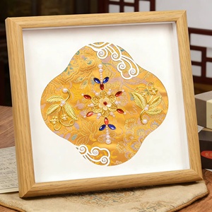 XIXI Diy Pearl <b>Diamond</b> Acrylic <b>Painting</b> Kit with Frame Chinese Classical Style Luxury Handmade Gift for Home Wall Decor - Product Image 4