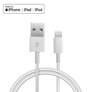 Certificado de IMF Original para Apple Cable de datos de carga rápida para iPhone 12 1m/2m/3m/ Oem Usb Lightning A Cable