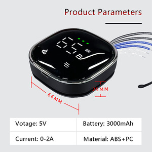 Cinturón de Cintura Ems con Interruptor, Cinturón de Cintura con Calentamiento por Pulsos de Baja Frecuencia y Vibración, Interruptor de Ajuste de Temperatura con Pantalla Digital - Product Image 5