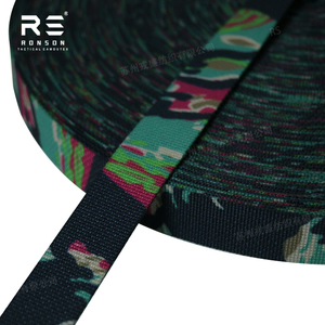 전술 가방 및 배낭 용 25mm 슬링 위장 인쇄 웨빙 MAIMI 호랑이 스트라이프 폴리에스터 웨빙 테이프 - Product Image 1