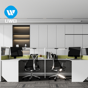 LIWEI - Nueva Estación de Trabajo de Oficina con Mesa Redonda Moderna para <span class=keywords><strong>Call</strong></span> <span class=keywords><strong>Center</strong></span>, con Marco de Aluminio y Diseño Ecológico - Product Image 6