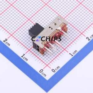 SS-23E06-G050 Slide Switch Through hole Component (THT) Switch Double Pole Three Throw Rectangle Pin Header PC Pin 15.7mm - Product Image 2