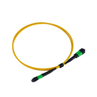 Kabel Patch Fiber Optik MPO ke MPO Densitas Tinggi 2.0mm LSZH 8F 12F 24F OS2 OM3 OM4 OM5 UPC APC Polaritas Male Female A/B/C