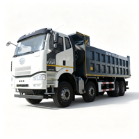 Camion benne lourd FAW J6P 8x4 400HP, capacité de 17-30 tonnes, pour la construction et l'exploitation minière