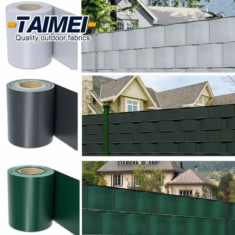 19cmx35m  19cmx50m  19cmx70m PVC Tarpaulin Flexible Privacy Screen Fence PVC Stripe Fabric for Garden Fence