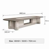 Table de conférence série Weila 4m WL-21, mobilier de bureau moderne, OEM/ODM, taille, couleur et logo personnalisables