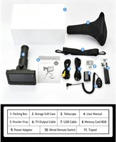 Télescope numérique LCD 50X, jumelles avec écran de 5 pouces, caméra vidéo multifonctionnelle rotative rechargeable, monoculaire de chasse