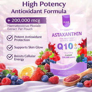 OEM Antioksidan İçeceği Şekersiz Vitamin C B1 B2 B6 ASTAKSANTİN Haematococcus Pluvialis Özü CoQ10 Kolajen Toz İçeceği - Product Image 2
