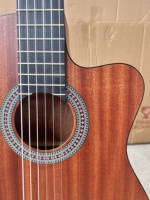 Aiersi Brand Factory Price Wholesale All Mahogany Nylon String 39 Inch Electric Classical Guitar with 7545 Pickup