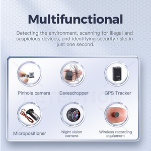 Portable Personal Alarm Travel Hidden Cameras <strong>Spy</strong> <strong>Glasses</strong> Detector Business Anti-<strong>Spy</strong> Signal Tracking Device High Sensitivity ABS - Product Image 3