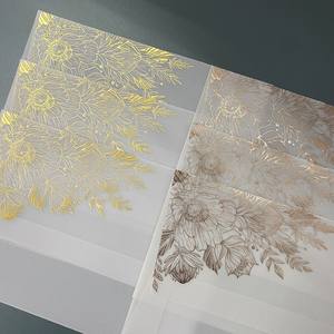 Papel vitela translúcido natural con logotipo metálico 105gsm 90gsm 75gsm Papel de calco coloreado para impresión digital para embalaje - Product Image 2