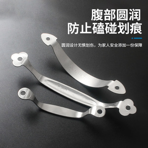 Ieku Cabinet Door Handle Stainless Steel Bar Shape Antirust Surface Decoration - Product Image 2