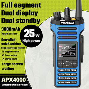 Radio bidirectionnelle portable HX APX4000 pleine bande 25W longue portée avec fonction répéteur GPS 0-25KM style industriel - Product Image 4