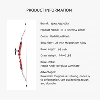 Arcs de tir à l'arc CUPID, arc recurve standard ILF de compétition et ensemble de flèches, tir à l'arc recurve