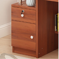 Bureau d'ordinateur en bois intégré avec tiroirs, table d'étude, bureau pour chambre à coucher