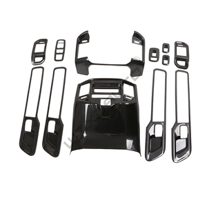 Kit de garnitures intérieures en fibre de carbone WZXD, accessoires de décoration, cadre de commutateur de fenêtre, poignées de porte pour Ram 1500 2023 - Product Image 1