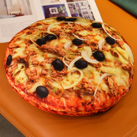 Großhandel Plüsch-Simulationspizza-Kissen, Stofftier, Heimsofa-Dekoration, weiches, realistisches Pizza-Kissen, Spielzeug, Zierkissen