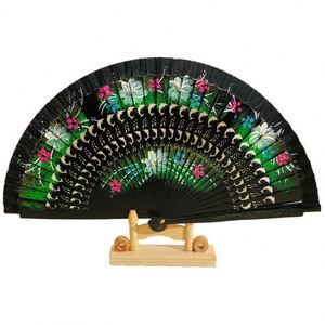 Wholesale Custom Logo Eco-friendly Bamboo Hand Fan 33cm Traditional Wedding with Painted Decoration Carved <b>Pattern</b> - Product Image 6