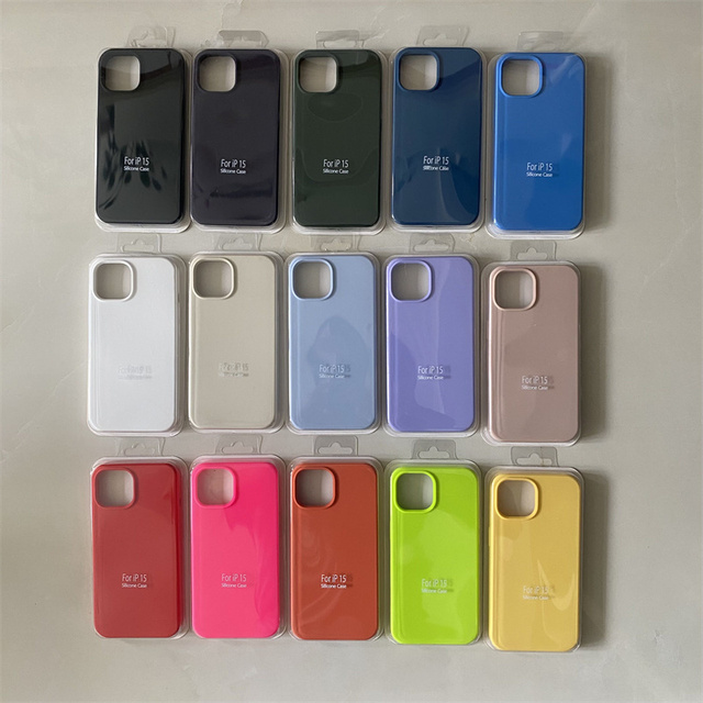 Multi Color Liquid Silicone Shockproof Anti-Drop Mobile Phone Case for for 11-17/Pro Max/7-8 Plus