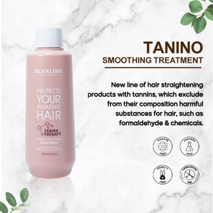 LUXLISS Keratin Brazilian Salon Russian Straightening Tannic Amino Acid Shine Smoothing <span class=keywords><strong>Tanino</strong></span> Hair Treatment Products for Women - Product Image 5