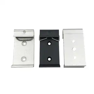 Aluminum Mounting Clip 35mm Din Rail Kit With Screws For Electronics Encolsures