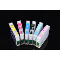 Cartouche d'encre rechargeable T0791-T0796 avec puces ARC pour imprimantes jet d'encre Epson 1400 P50 PX700W PX800FW – Pièces détachées