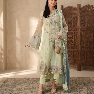 Elegante Conjunto de Salwar Kameez para Mujer con Bordado, de Rayón, Largo hasta el Tobillo, Corte Holgado, Ropa Tradicional India y Pakistaní para Bodas - Product Image 5