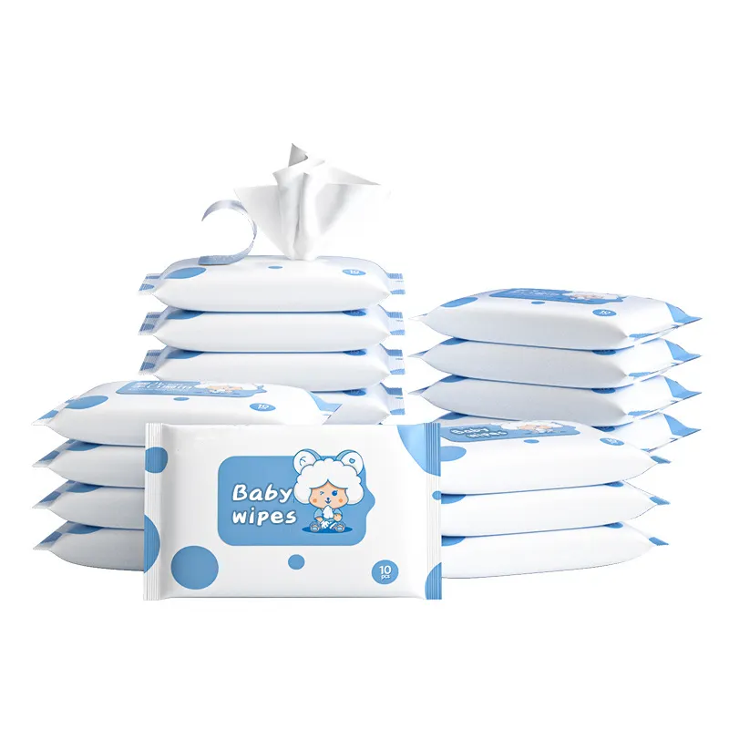 Lingettes pour bébé de haute qualité non parfumées Lingettes biologiques pour bébé Lingettes humides à l'aloès pour bébé