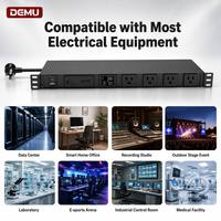 Compteur numérique LCD 1U 19 pouces pour montage en rack, PDU avec protection contre les surtensions 3900J, 12 prises US 15A pour armoire de serveur réseau, certifié ETL