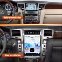 Bosstar 13.6 pouces écran Vertical Android autoradio vidéo pour Lexus LX570 2007-2013 voiture stéréo Gps Navigation