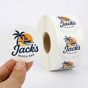 Etiquetas Circulares Personalizadas de PET Impermeables, Impresión Digital, Grabado/Relieve para Logotipos Empresariales, Etiquetas de Embalaje - Product Image 2