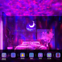 Projecteur d'étoiles LED Galaxy avec connectivité et haut-parleurs, projecteur de nuit pour chambre à coucher, projecteur Galaxy pour enfant, cadeau