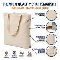 Bolsas de Mano Beige Reutilizables, Ecológicas y Duraderas, con Asas de Cuerda, Personalizables con Logotipo, Gráficos y Patrones, con Cierre