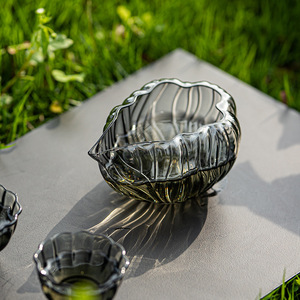 Lotus Boat Glass Fair <b>Cup</b> Heat Resistant <b>Tea</b> <b>Set</b> For Afternoon <b>Tea</b> Adults - Product Image 1