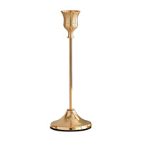 Vente en gros de bougeoirs en cuivre en métal électroplaqué, ornements créatifs, style européen, style occidental, mariage, Noël