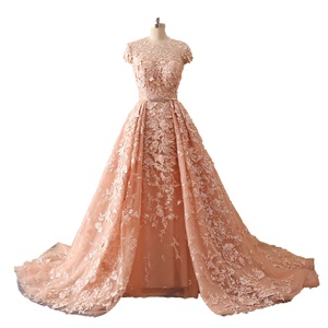 PEV-L3061 Ruolai all'ingrosso modeste taglie forti Robe De Soiree abiti da sera formali - Product Image 1