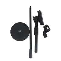 Support de microphone de table pliable et durable en fer noir réglable professionnel M-210, prix de gros