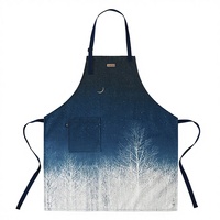Tabliers de cuisine réutilisables et lavables personnalisés, en toile de coton, pour la promotion, la vente au détail et le marketing de marque