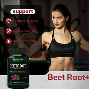 Ausreson Oem Biologische Rode Biet Extract Capsule Pil Ondersteunt Druk Veganistische Rode Beste Bietenwortelcapsules - Product Image 4