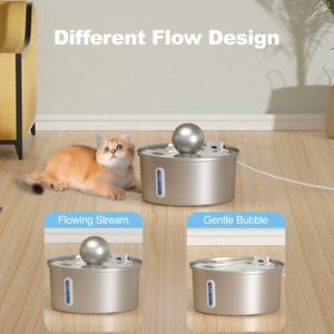 <span class=keywords><strong>3</strong></span>.2L自动猫喷泉USB DC 5v不锈钢宠物饮水机，带静音泵 - Product Image 4