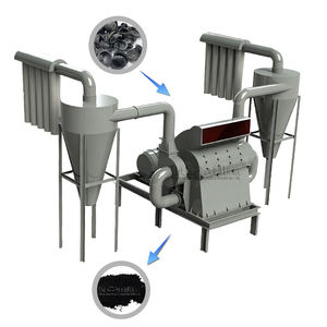 Ligne de fabrication de briquettes de charbon de bois, moteur AC, presse hydraulique haute capacité, charbon de bois pour barbecue/chicha, cube de charbon de bois, déchets de bois, 1-10 tonnes - Product Image 3