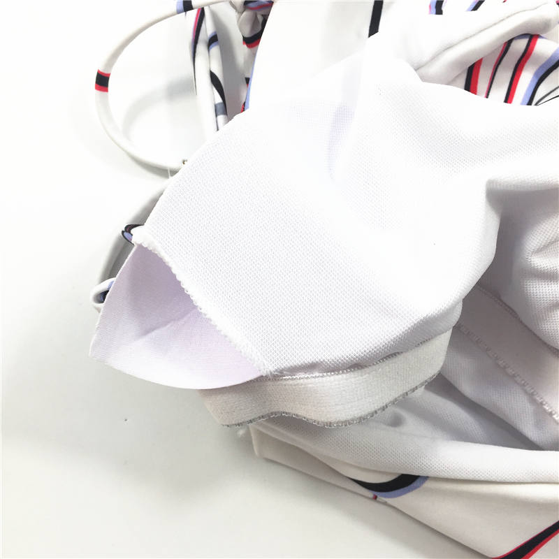 Madagascar palm Printing Fashion sexy multi-blinding belt one-piece swimsuit hot sale swimwear