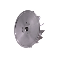 Usiné CNC Inconel / TC4 / 7075 aluminium billette Turbine roue Turbine arbre roue 5 axes CNC dessins de bienvenue