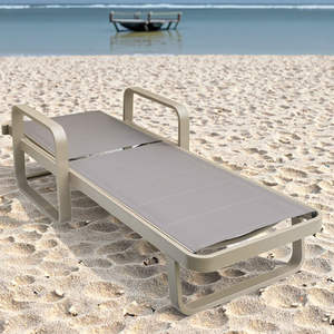 Tumbona Apilable en Forma de S para Exteriores JD6016 de Modern <span class=keywords><strong>Jarden</strong></span> Crafts, Estructura Antioxidante, Tela de Malla Resistente a los Rayos UV, Duradera - Product Image 5