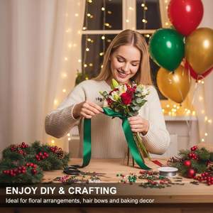 Muestra Gratuita de Cinta de Satén de Poliéster Personalizada con Impresión, Cinta de Satén de una Cara de 6 Pulgadas, Cinta de Satén de Doble Cara para Decoración del Hogar - Product Image 4