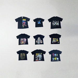 เสื้อยืดคอกลมแขนสั้นทรงโอเวอร์ไซส์สำหรับผู้ชาย สีพื้น เนื้อผ้าถัก ระบายอากาศ แห้งเร็ว ผลิตจากผ้าฝ้ายเจอร์ซีย์ 100%  พร้อมโลโก้ด้านหน้า - Product Image 2