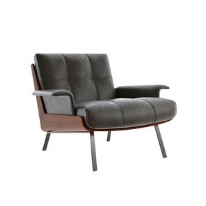 เก้าอี้เท้าแขนด้านหลังแบบอิตาลีสไตล์มินิมอลลิสต์เก้าอี้พักผ่อนแบบหรูหราพร้อมที่วางเท้าเก้าอี้พักผ่อนแบบหรูหรา - Product Image 5