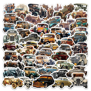 60 Pezzi Adesivi Vintage per <span class=keywords><strong>Auto</strong></span>, Stile Graffiti, per Decorazione Veicoli d'<span class=keywords><strong>Epoca</strong></span> - Product Image 1